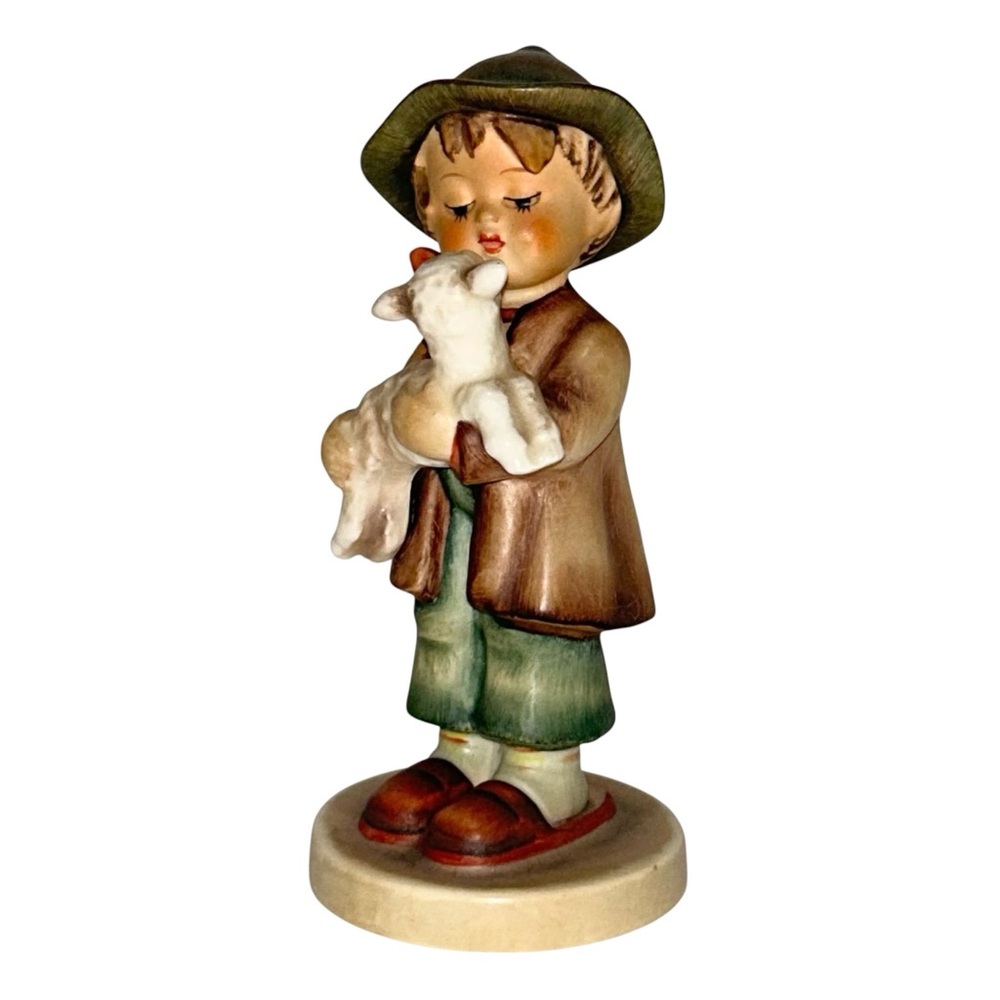 M.J.HUMMEL The Lost Sheep Little boy hold a lost sheep Collectible Figurine